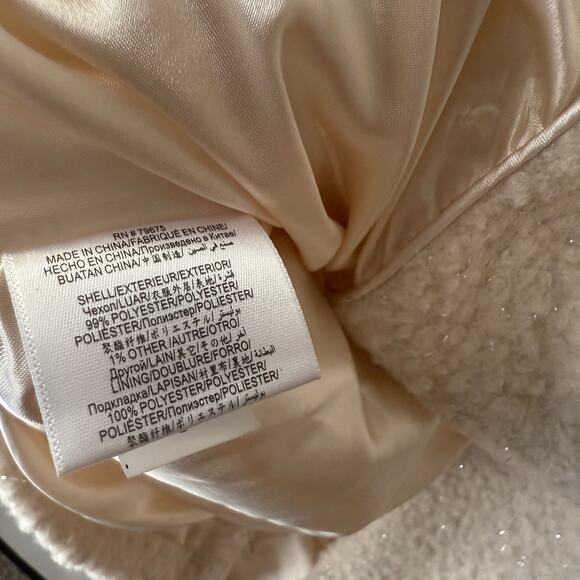 BCBGMAXAZRIA sz M off white heavy winter Coat - Picture 6 of 10